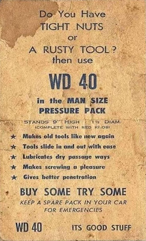 1960s WD 40 ad
