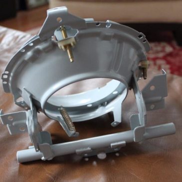 Porsche 914 Headlight Mounting Piece Right Passenger, Bucket, Assembly