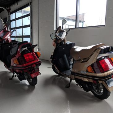 Sold – Two 1984 Honda Elite 125s
